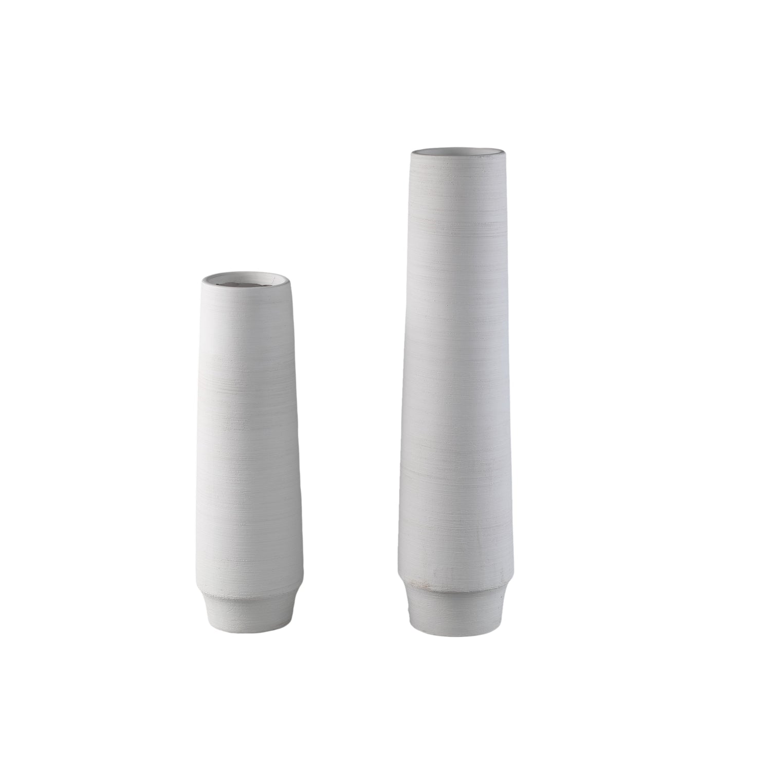 Zonna White matt ceramic high vase L PTMD