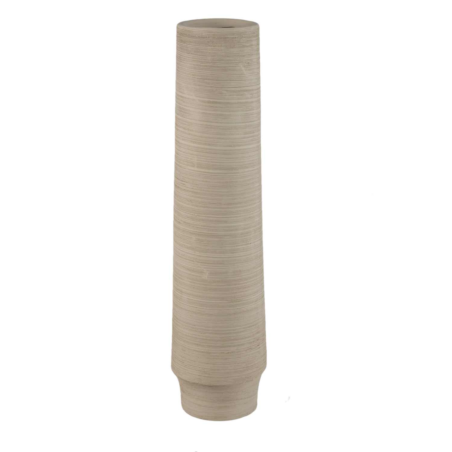Zonna Beige matt ceramic high vase L PTMD