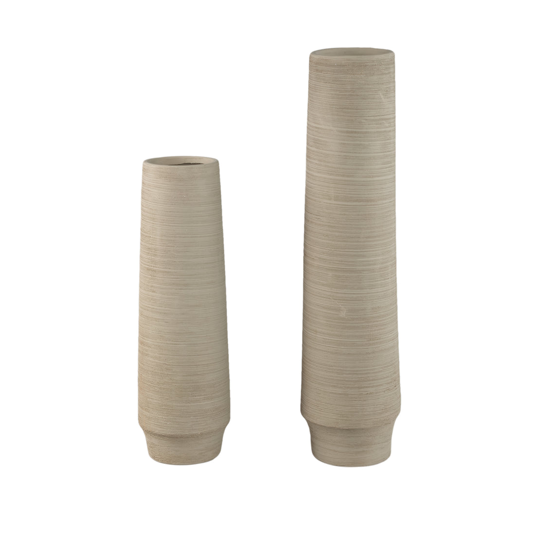 Zonna Beige matt ceramic high vase L PTMD