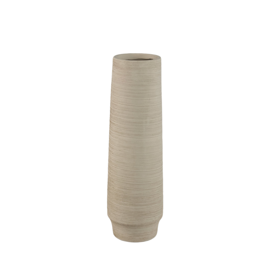 Zonna Beige matt ceramic high vase S PTMD