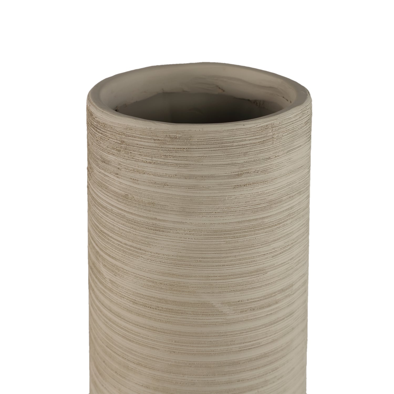 Zonna Beige matt ceramic high vase S PTMD