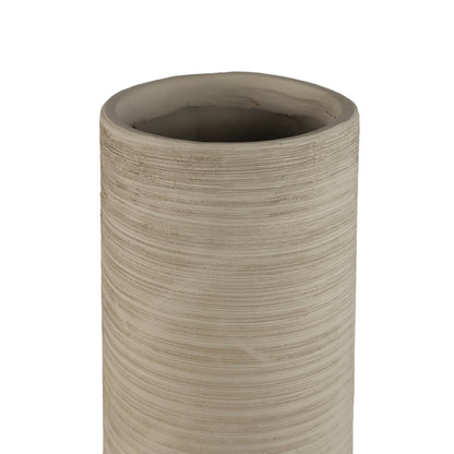 Zonna Beige matt ceramic high vase S PTMD