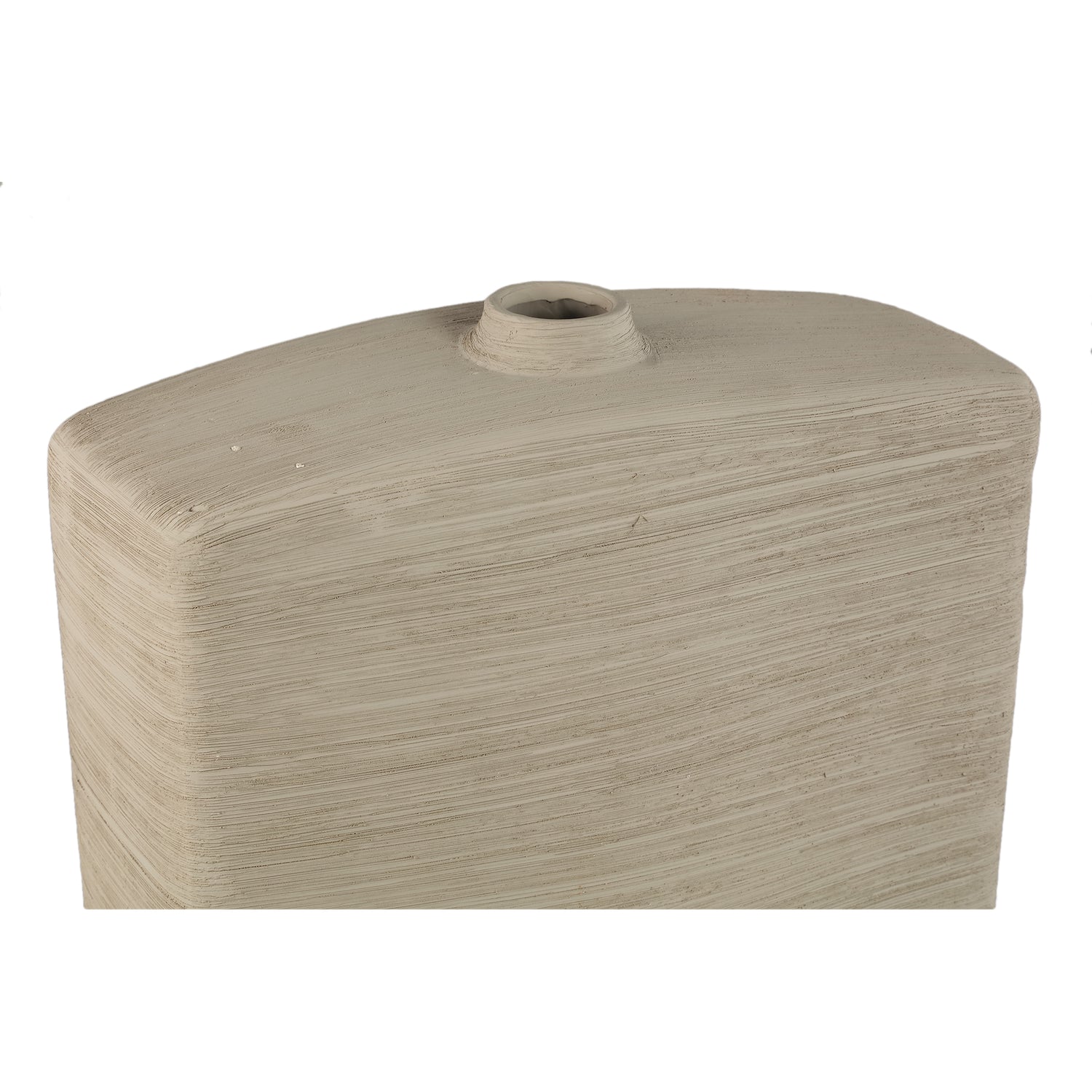 Janettee Beige rectangle shaped ceramic bottle S PTMD