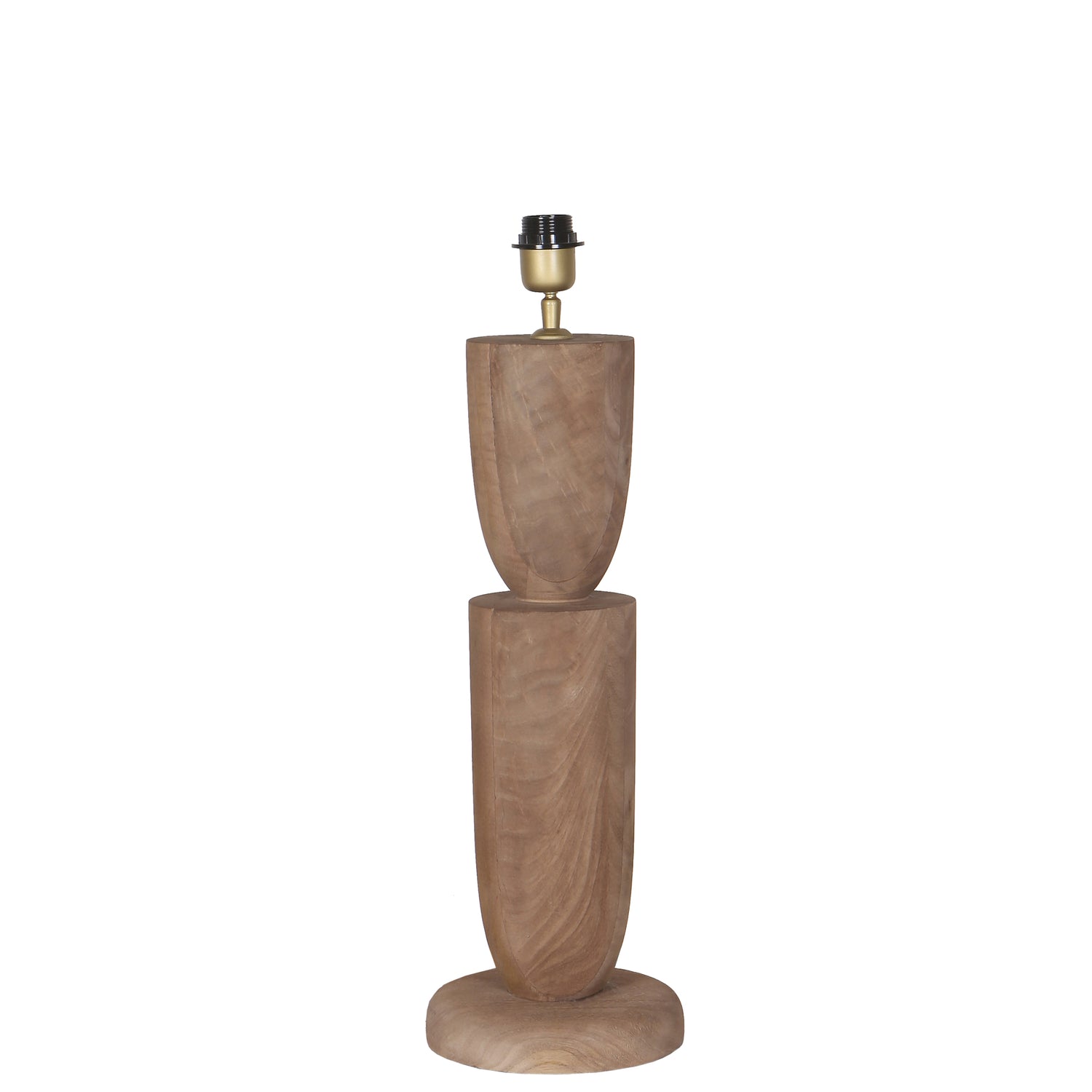 Lorinne Natural mango wood table lamp double PTMD