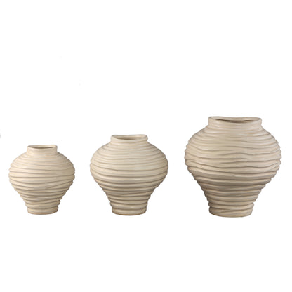 Vaas Mickie - Ø21cm - Keramiek - Beige PTMD