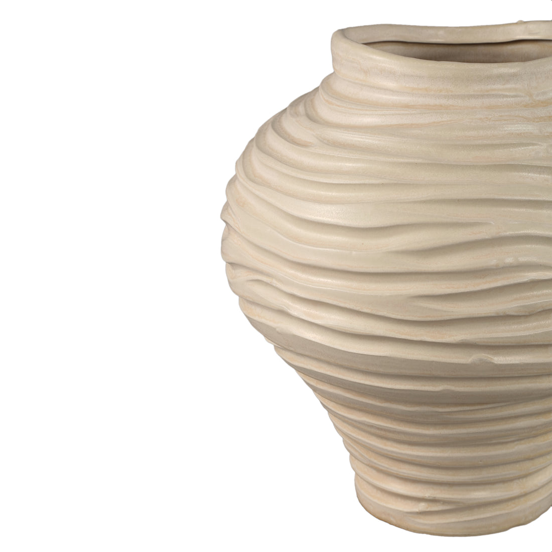 Vaas Mickie - Ø31cm - Keramiek - Beige PTMD