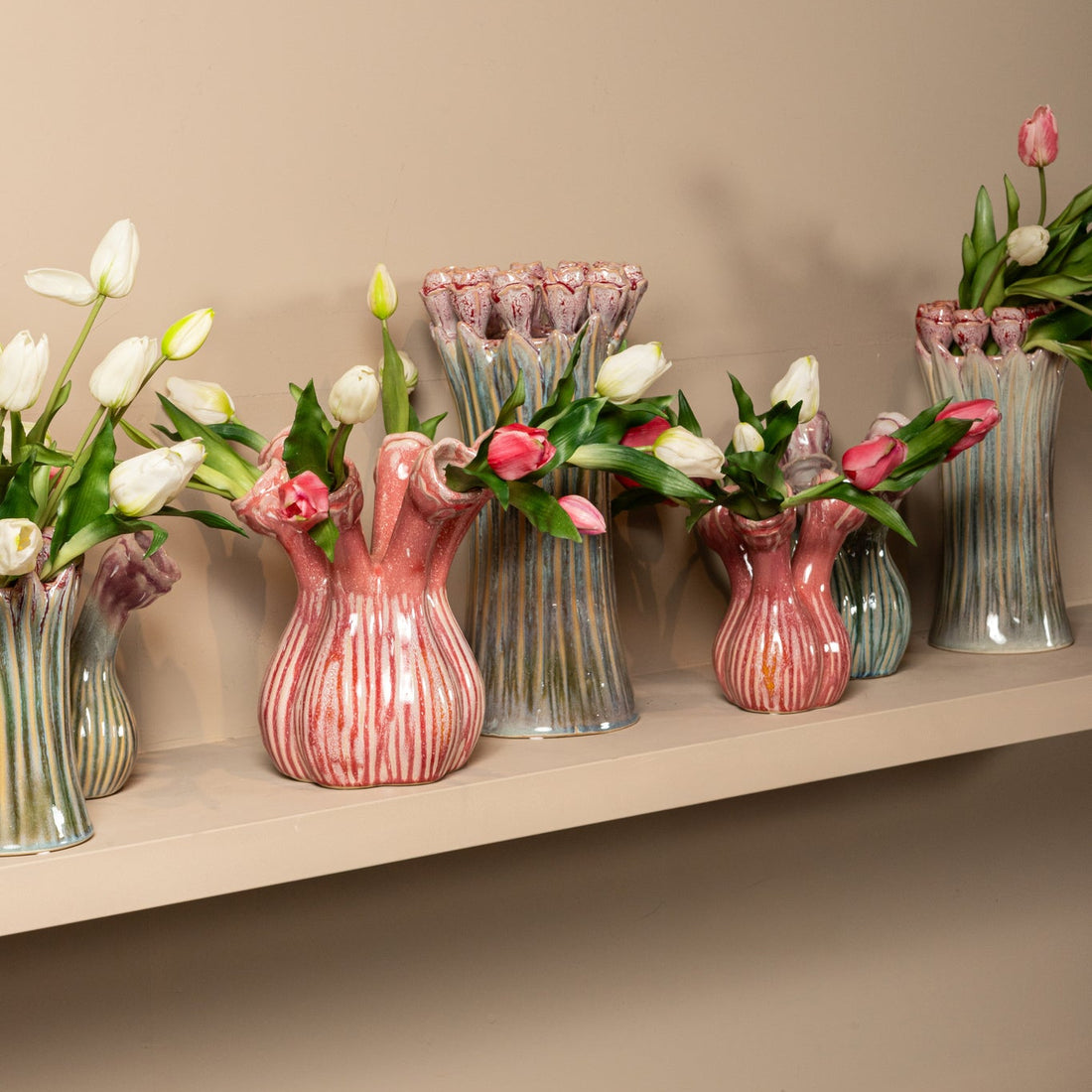 PTMD - Vaas Annmarie - Roze - 25x21.5x27cm Large PTMD