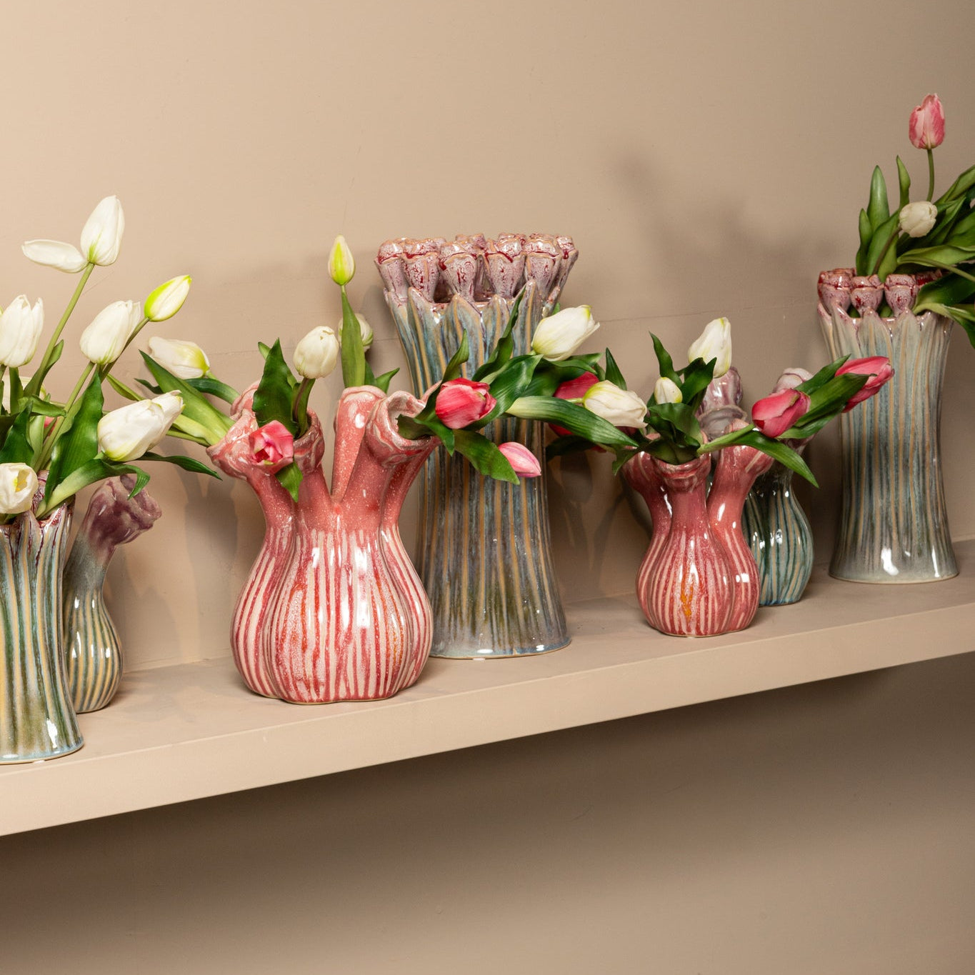 PTMD - Vaas Annmarie - Roze - 25x21.5x27cm Large PTMD