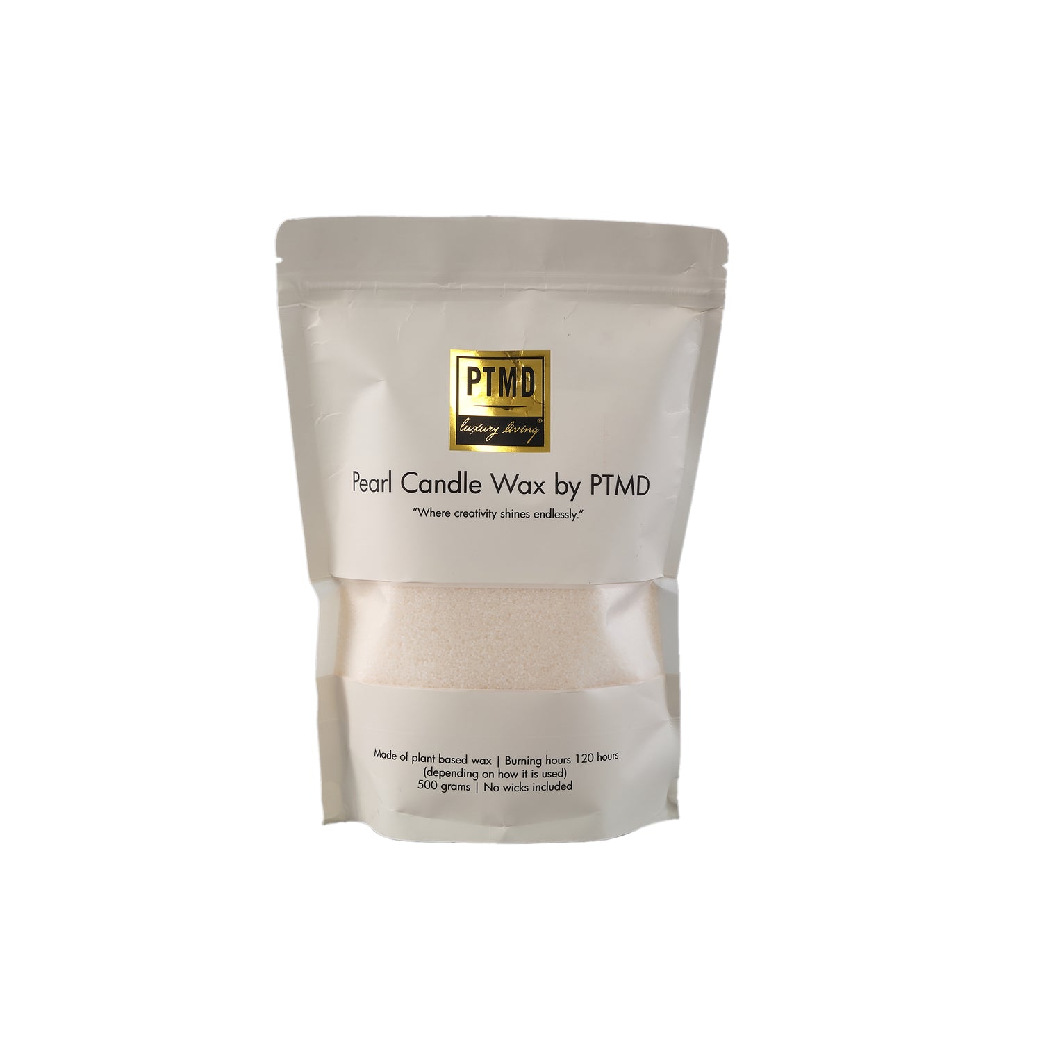 PTMD Pearl Candle Wax 500 gram Off White + Candle Wax Wick Box
