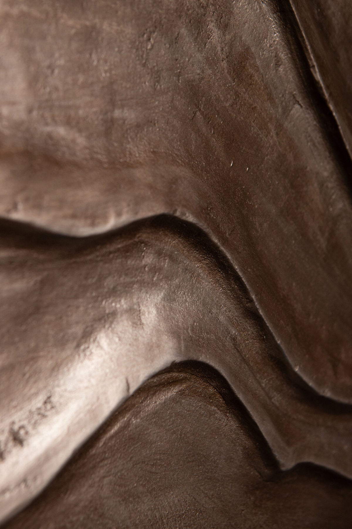 Samraj Brown MDF Wall Panel Wave Structure PTMD