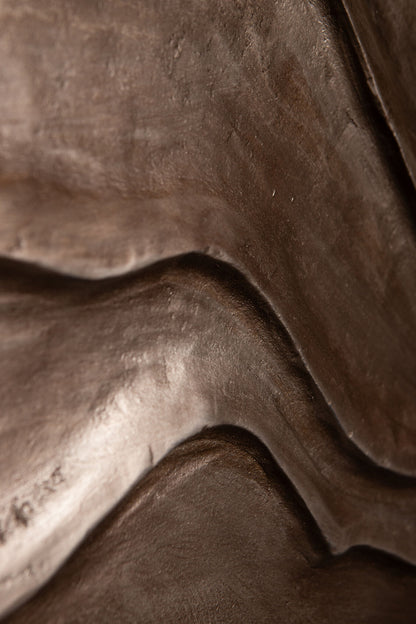 Samraj Brown MDF Wall Panel Wave Structure PTMD