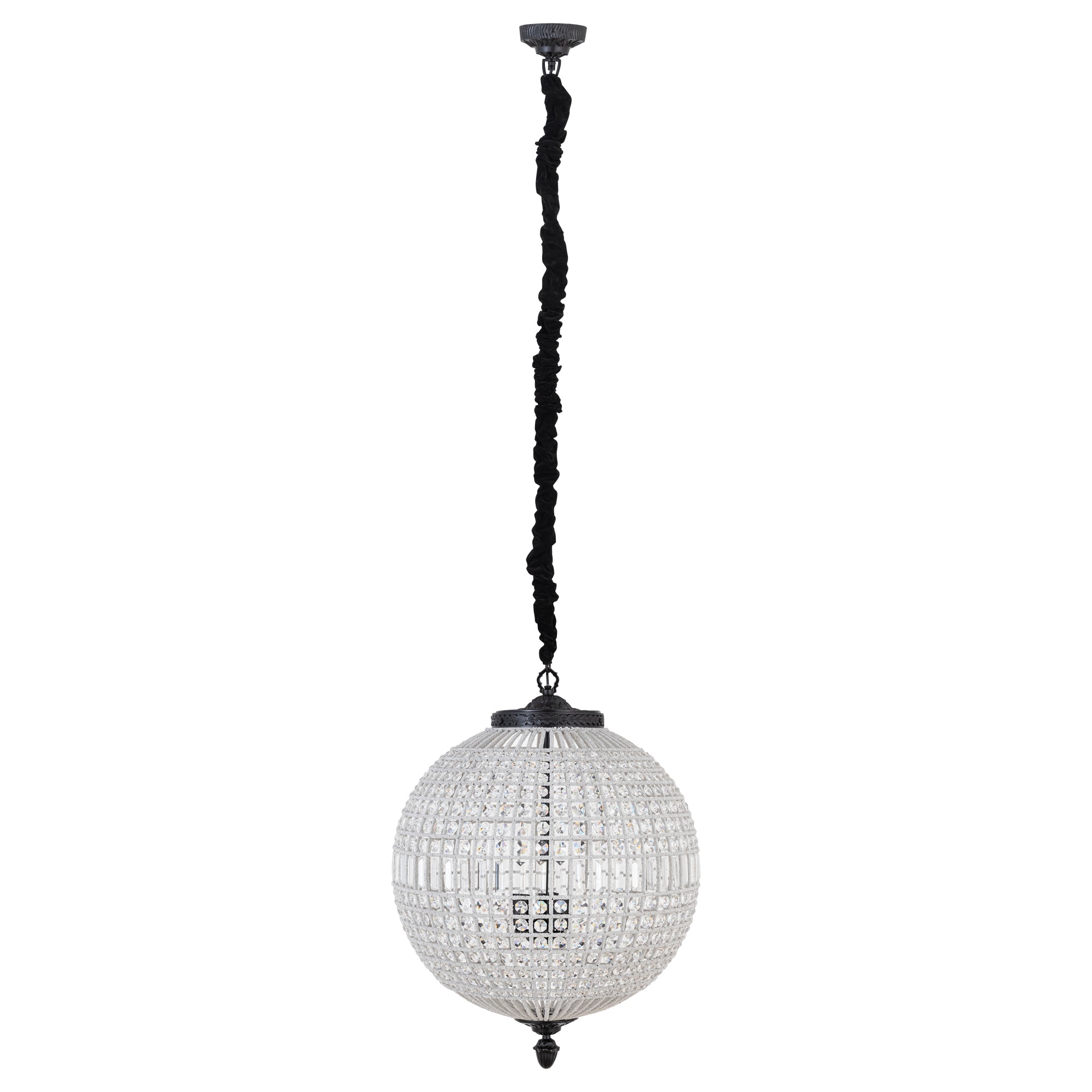 Jaris Crystal Hanging Ball Chandelier Lamp L 	65x65x85cm PTMD