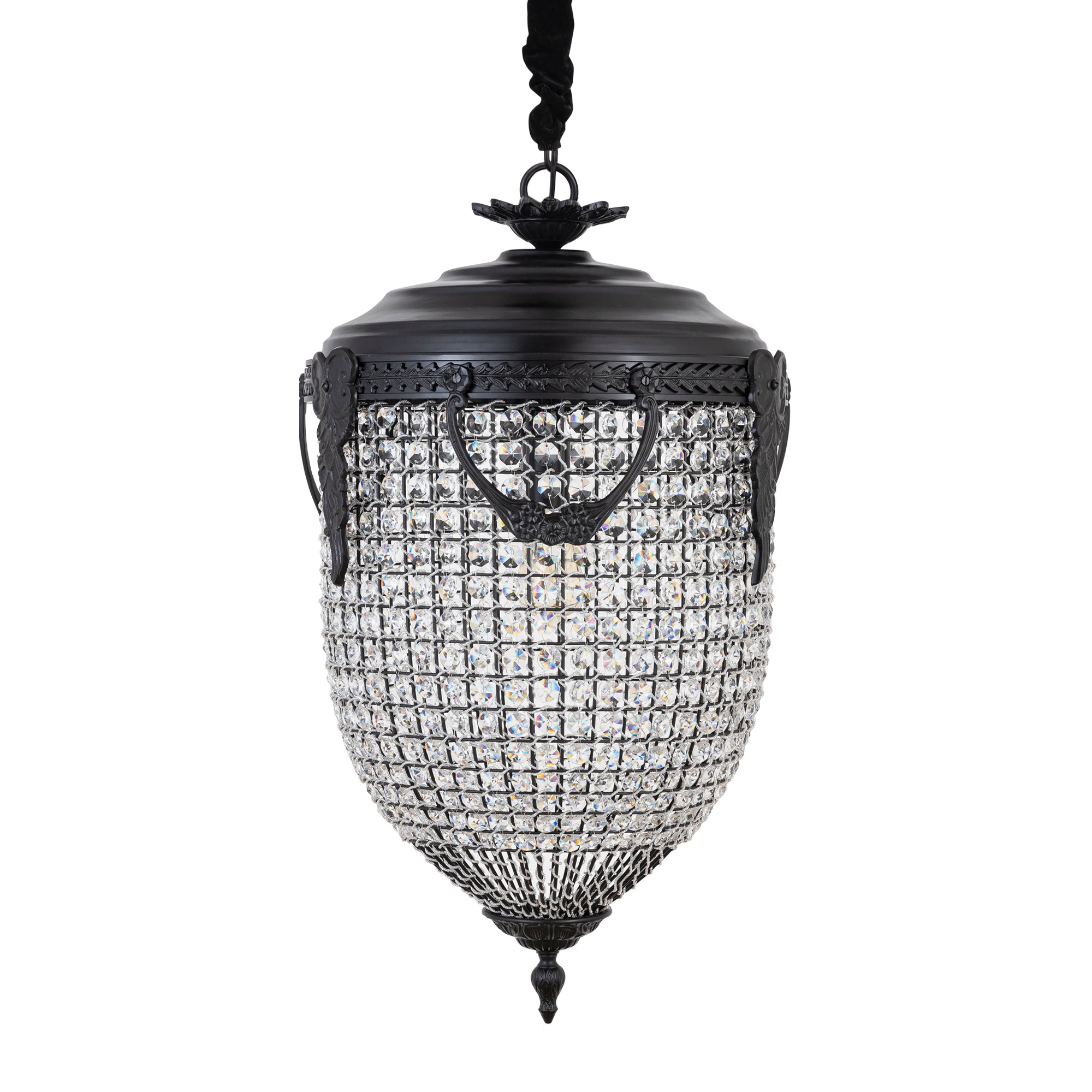 Lidde Crystal Oval Chandelier Lamp Classic L 46x46x82cm PTMD