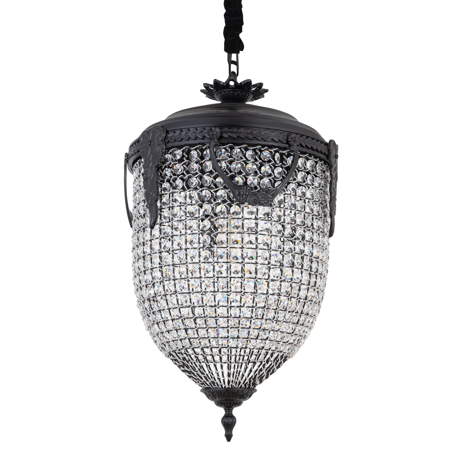 Lidde Crystal Oval Chandelier Lamp Classic L 46x46x82cm PTMD