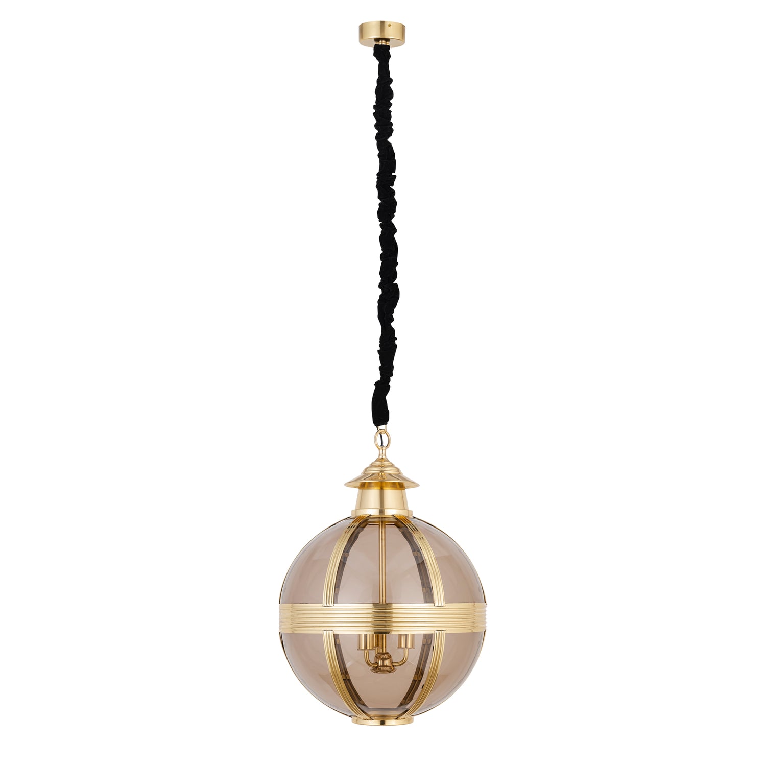 Hanglamp Mikk Medium - Ø56x76 cm - Glas - Messing PTMD