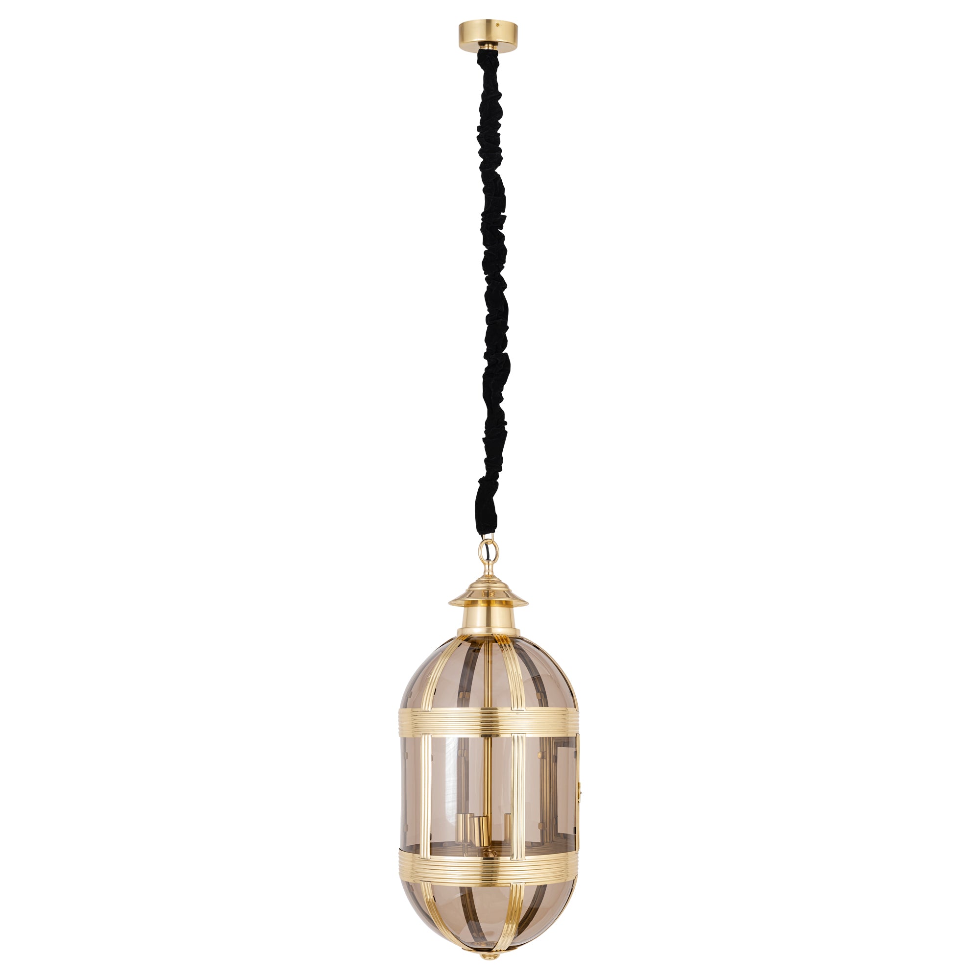 Hanglamp Mikk Large - Ø39x93 cm - Glas - Messing PTMD