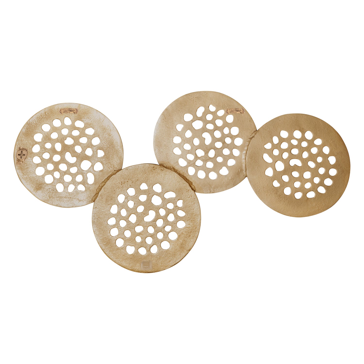 Geoffe Gold Casted Alu 4 Rounds Wall Panel PTMD