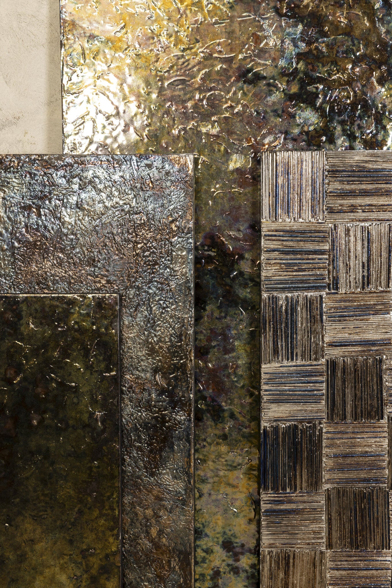 Wandpaneel Sukhmia Gunmetal Vierkant PTMD