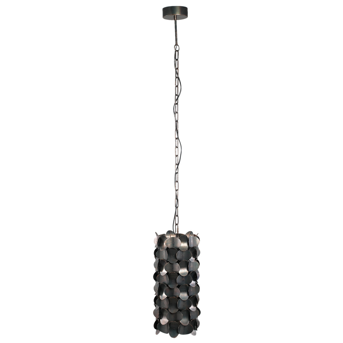 Jaye Black Iron Hanging Lamp Circle Pattern Small PTMD