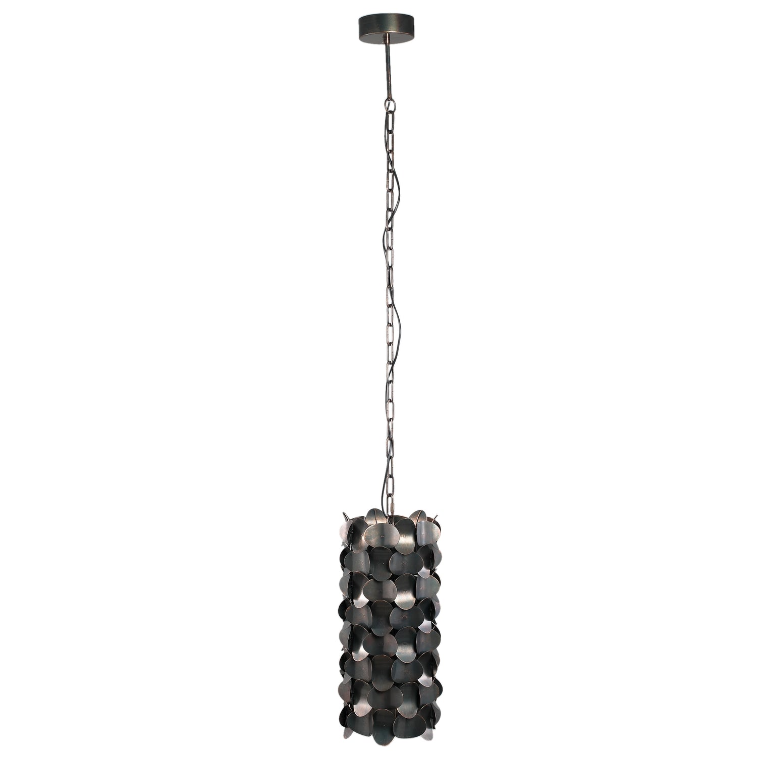 Jaye Black Iron Hanging Lamp Circle Pattern Small PTMD