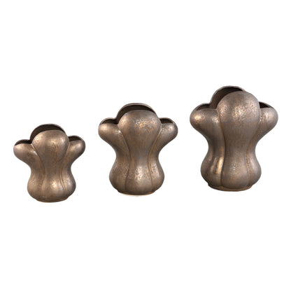 Mellie Bronze France Lily Flower Ceramic Vase M 26.x18x29cm PTMD