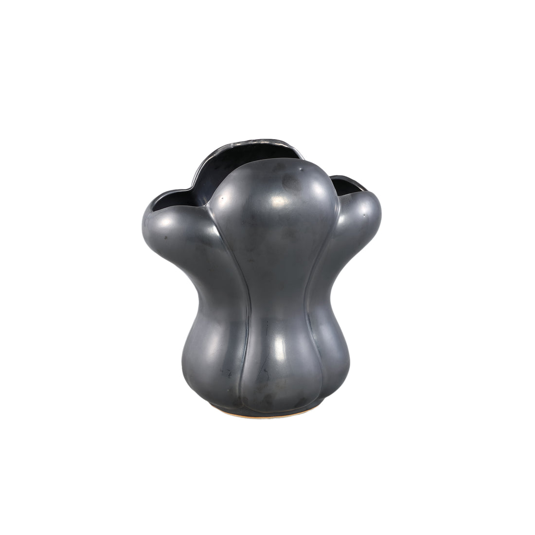 Mellie Black France Lily Flower Ceramic Vase M 26x18x29cm PTMD