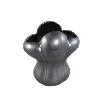 Mellie Black France Lily Flower Ceramic Vase M 26x18x29cm PTMD