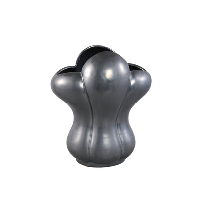 Mellie Black France Lily Flower Ceramic Vase L 29x22x33.5cm PTMD