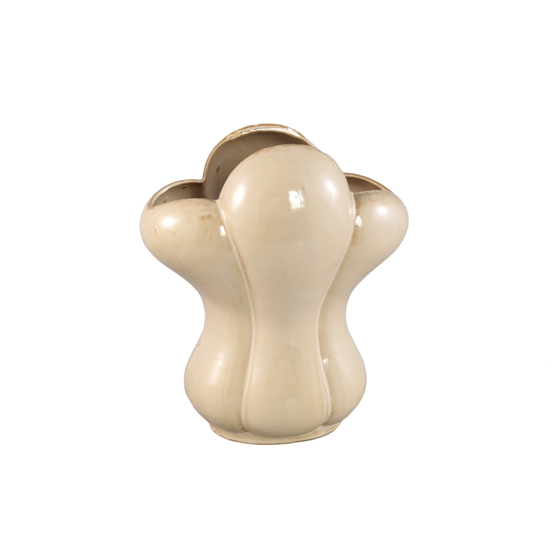 Mellie Cream France Lily Flower Ceramic Vase L 29x22x33,5cm PTMD