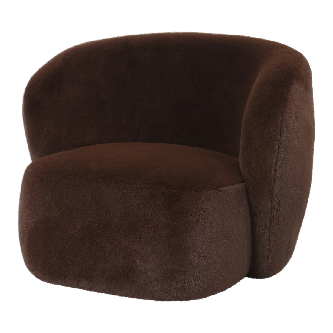 Aphrodite Dark Brown Fauteuil Fur PTMD