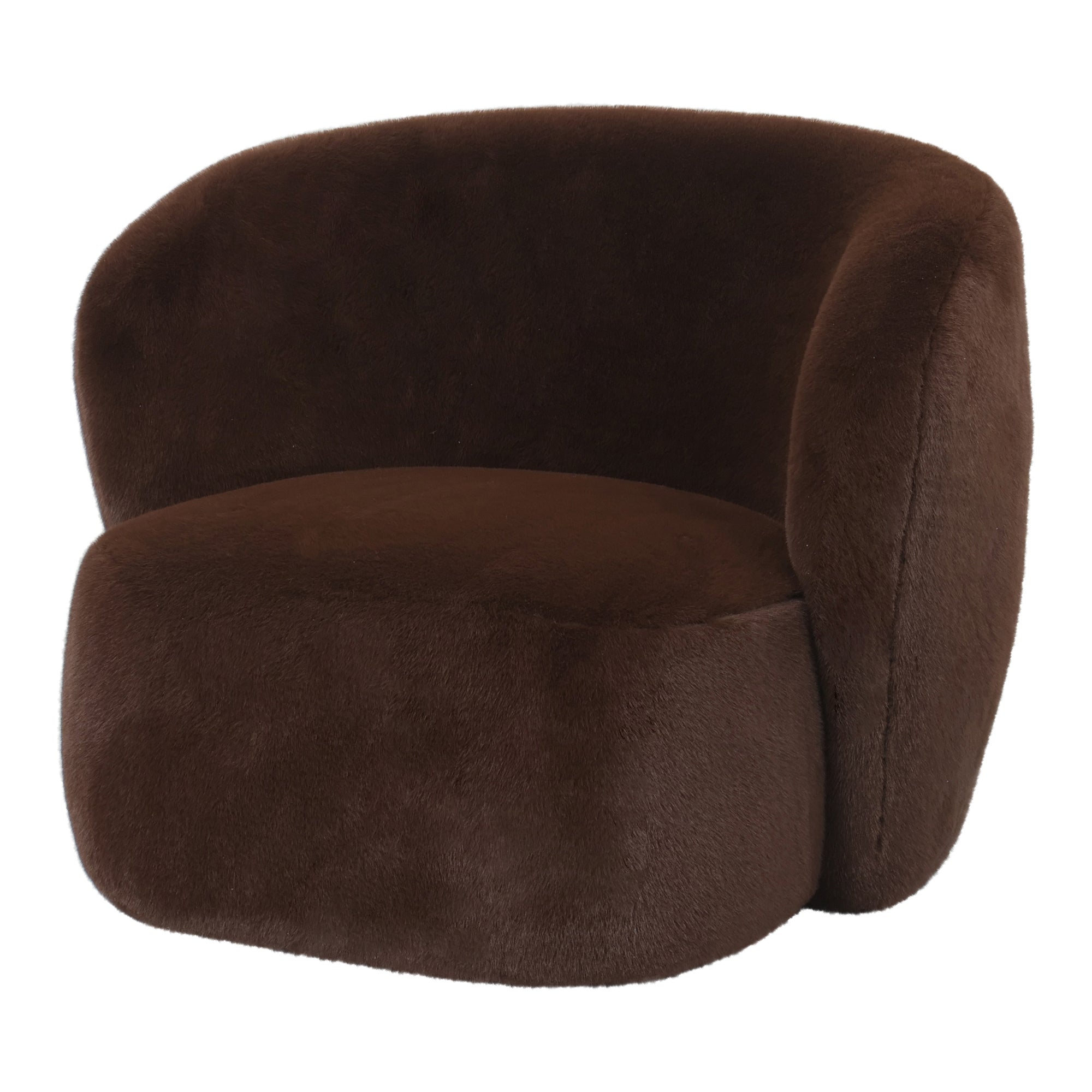 Aphrodite Dark Brown Fauteuil Fur PTMD