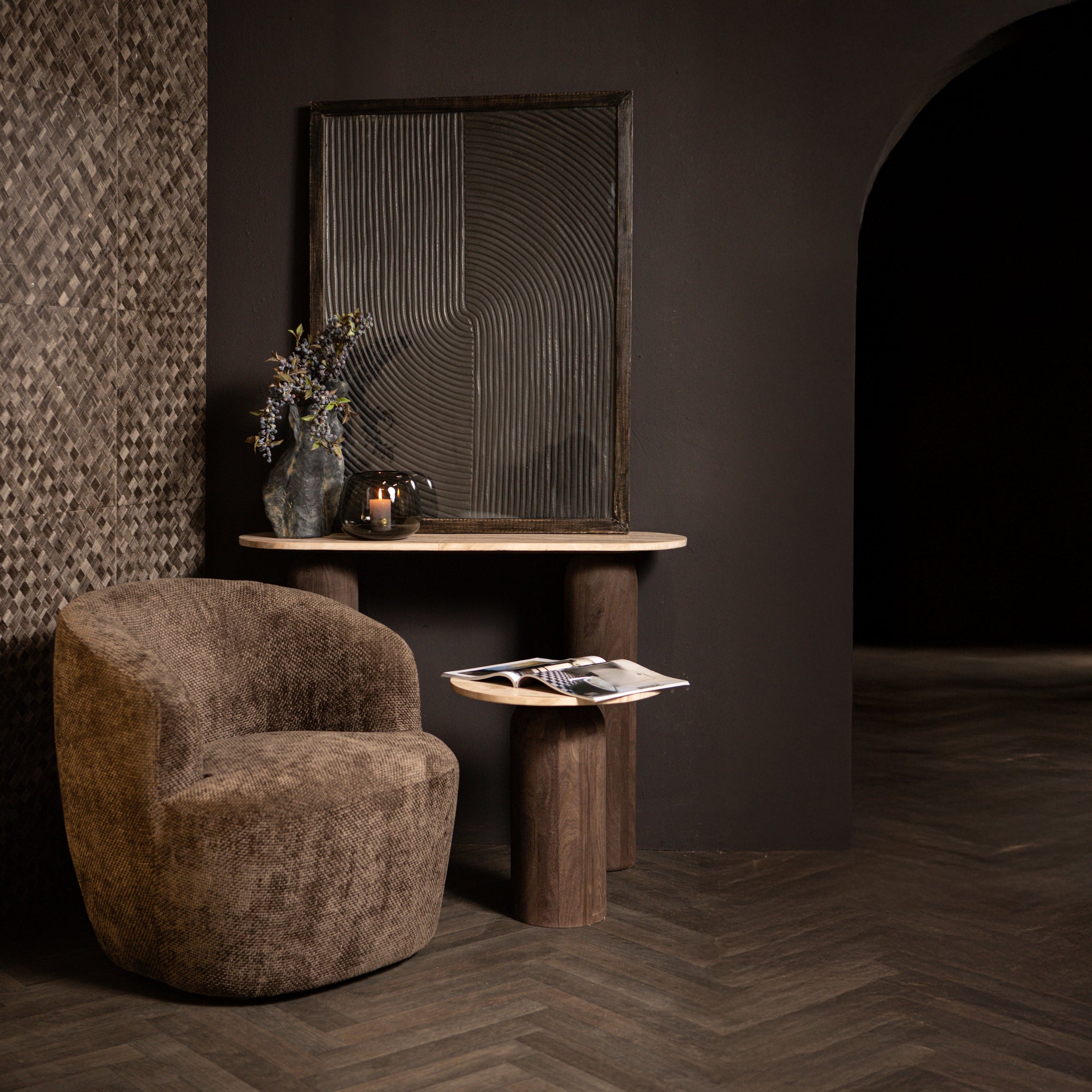 Fauteuil New Grasa Bruin Eden 8 PTMD