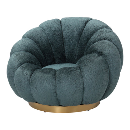 Daisy fauteuil Teal Euphoria 13 gold base PTMD
