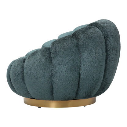 Daisy fauteuil Teal Euphoria 13 gold base PTMD