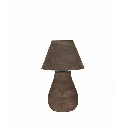 Tafellamp Peake Bruin Mangohout Small PTMD