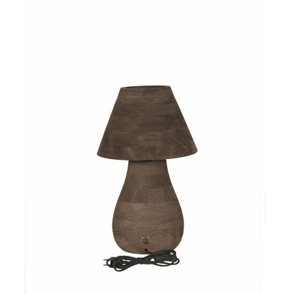 Tafellamp Peake Bruin Mangohout Small PTMD