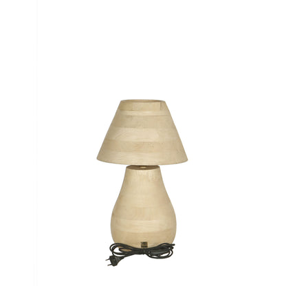 Tafellamp Peake Naturel Mangohout Small PTMD