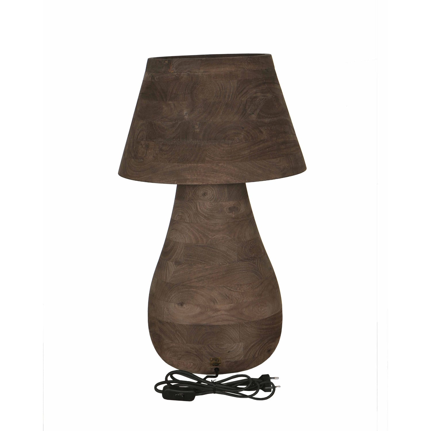 Tafellamp Peake Bruin Mangohout Large PTMD