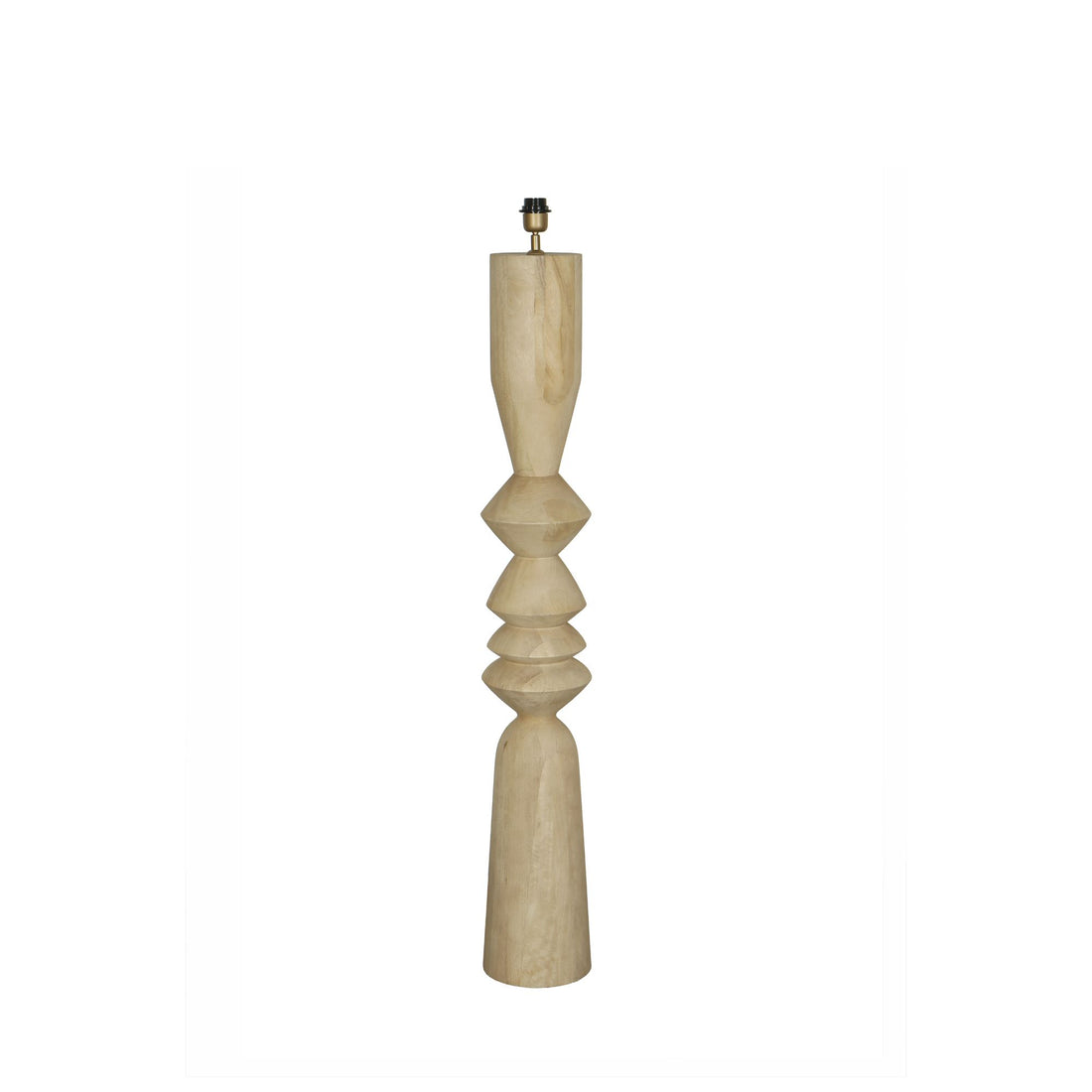 Vloerlamp Elaine  Mango Houten Ronde H130cm PTMD