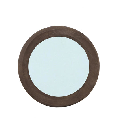 Noam Brown Mango Wood Round Mirror S Dia 70cm x 5cm PTMD