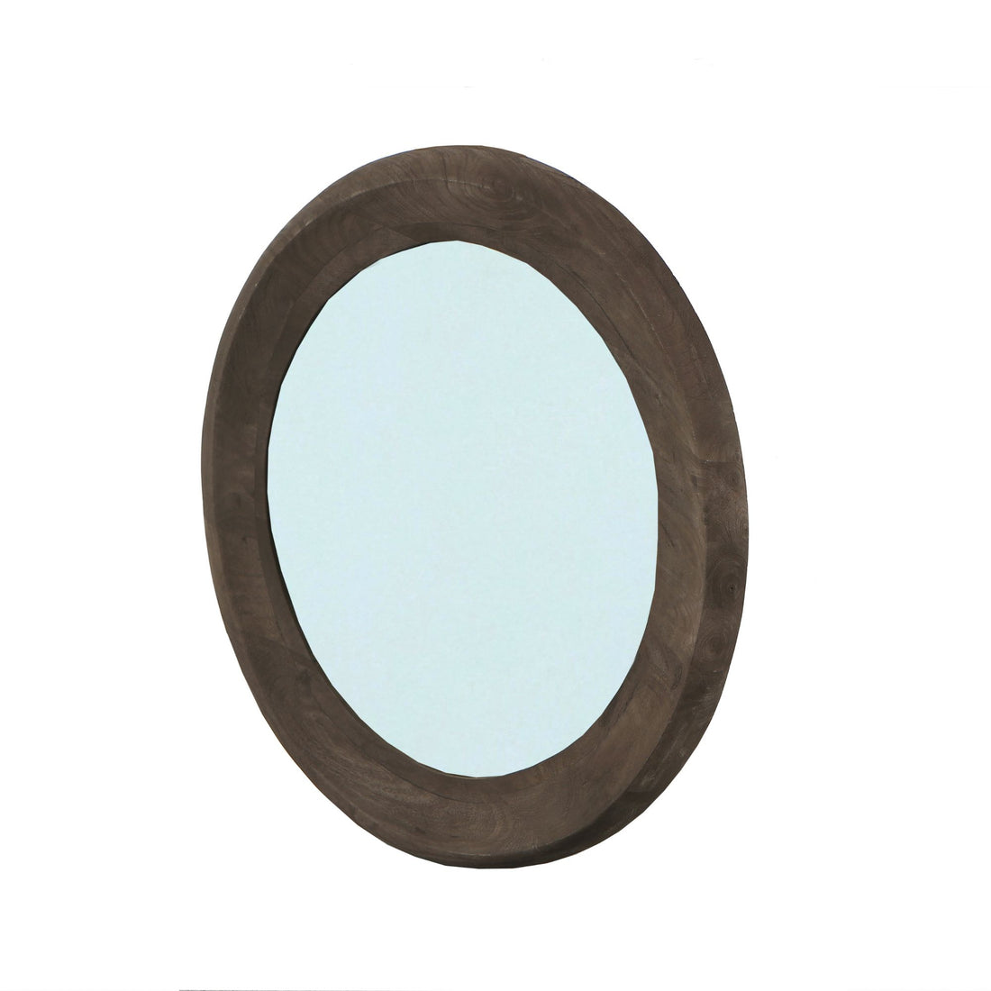 Noam Brown Mango Wood Round Mirror S Dia 70cm x 5cm PTMD