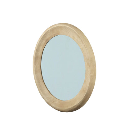 Noam Natural Mango Wood Round Mirror S Dia 70cmx5cm PTMD