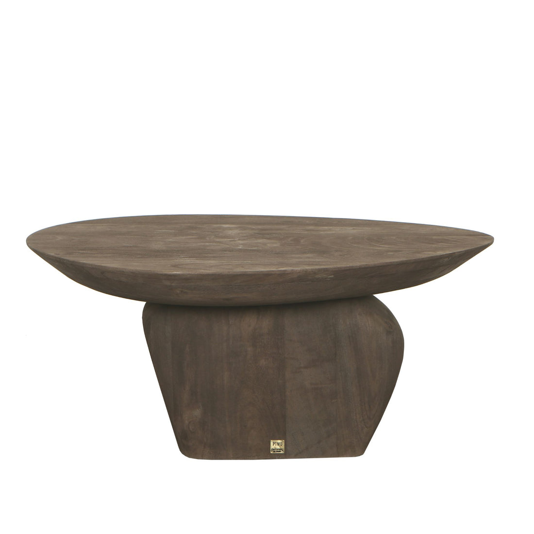 Harshad Brown Mango Wood Coffee Table Organic PTMD