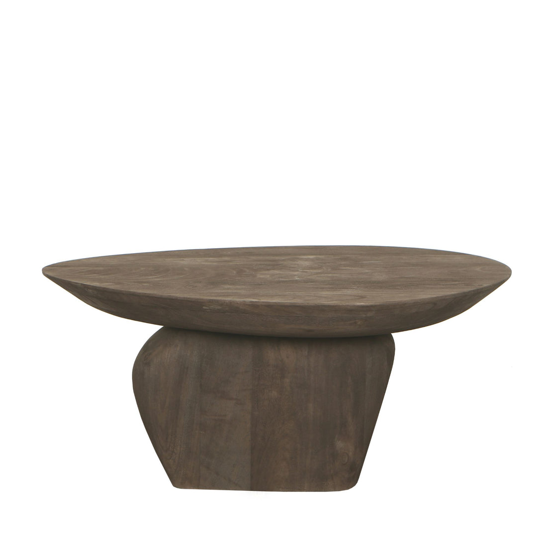 Harshad Brown Mango Wood Coffee Table Organic PTMD