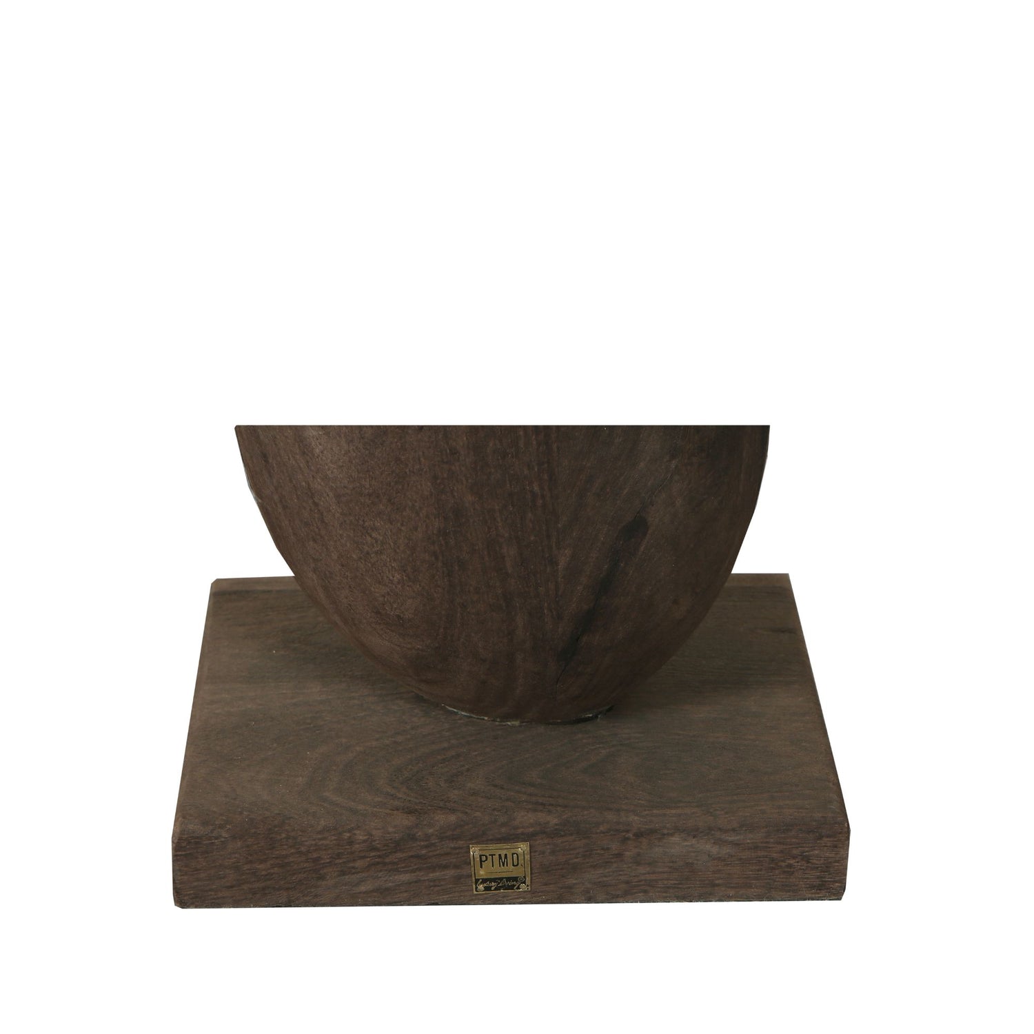 Kodey Brown Mango Wood Circle Shaped Statue PTMD