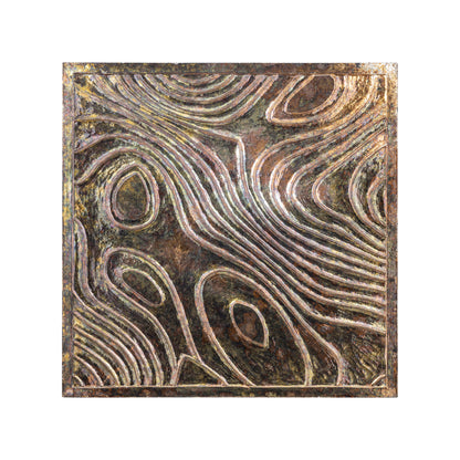 Connolly Oil Green Wood Square Wall Panel S PTMD