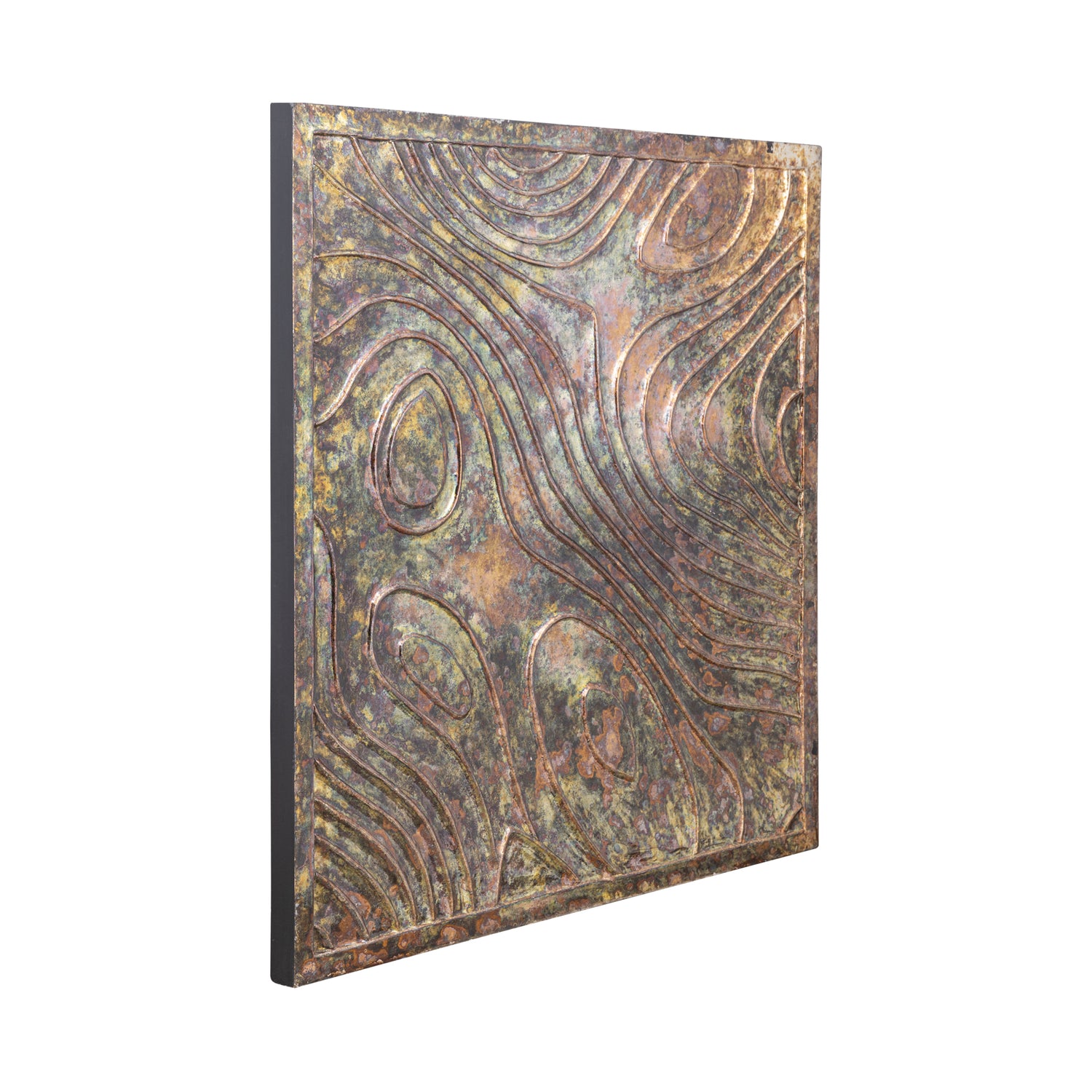 Connolly Oil Green Wood Square Wall Panel S PTMD