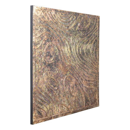 Connolly Oil Green Wood Square Wall Panel L PTMD