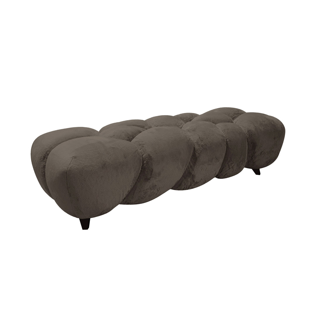 Nubibus Bench Dark Taupe 160.0 x 60.0 x 41.0 cm PTMD