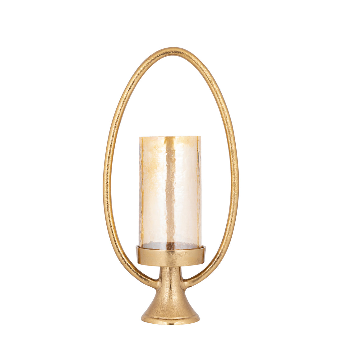 Windlicht Berido Goud Aluminium Ovaal Frame PTMD